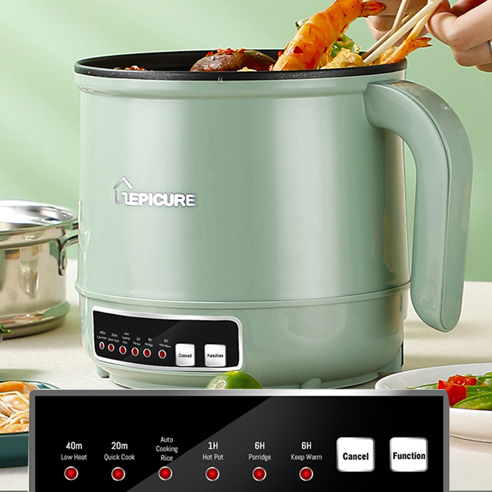 Mini Multifunction Electric Cooking Machine 1.7l Single/double Layer Pot Intelligent Electric Rice Cooker Non-stick Pan Pots