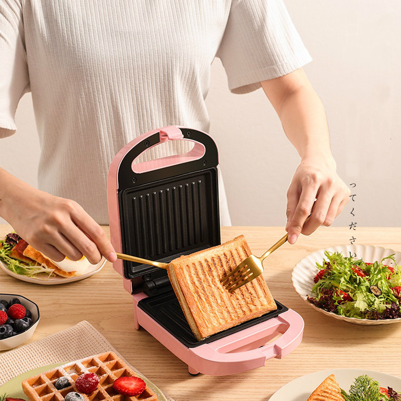 Waffle Maker Sandwich Maker Multifunctional Light Breakfast Machine Double-sided Heating Bread Maker Small Toaster