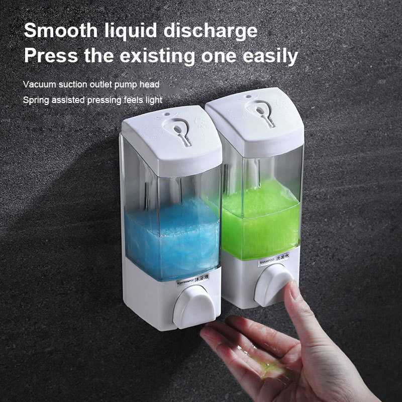 300ml Wall Mounted Shampoo Soap Dispenser Hand Soap Dispenser