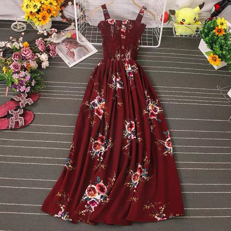 Spaghetti Strap Dress,cute Floral Dress
