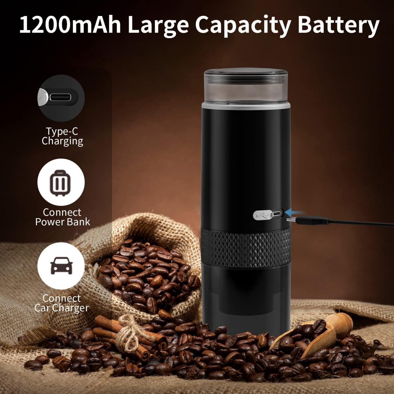 Portable Electronic Coffee Maker Rechargeable Espresso Machine