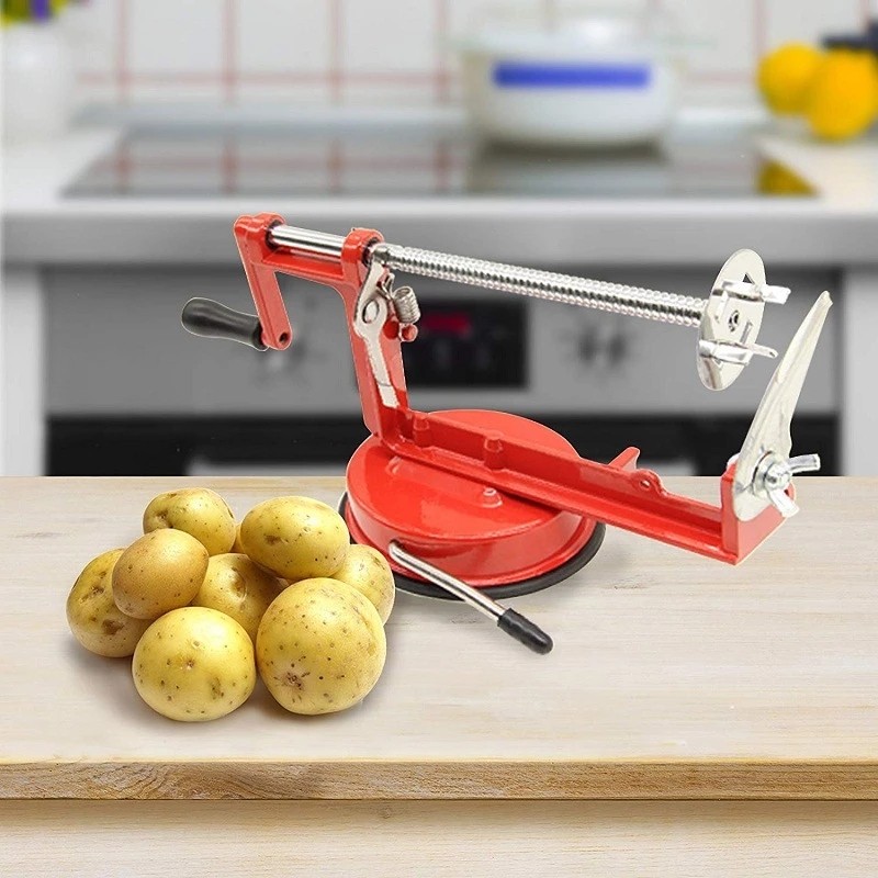 Stainless Steel Plastic Rotate Potato Slicer Twisted Potato Spiral Slice Cutter