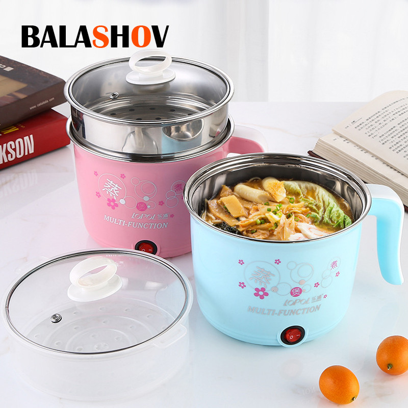 Multifunction Home Electric Cooker Automatic Pot 1-2 People Heating Pan Cooking Pot