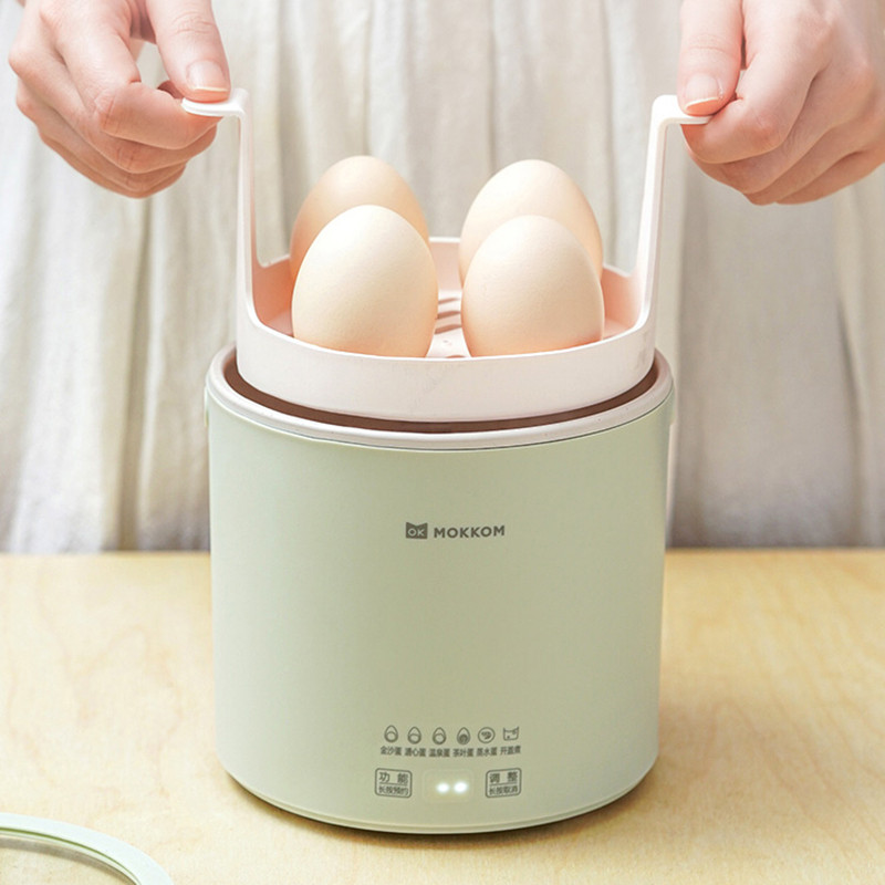 800ml Electric Egg Boiler Smart Egg Cooker Multicooker Breakfast Machine Steamer Automatic Egg Custard Steaming Cooker 220v