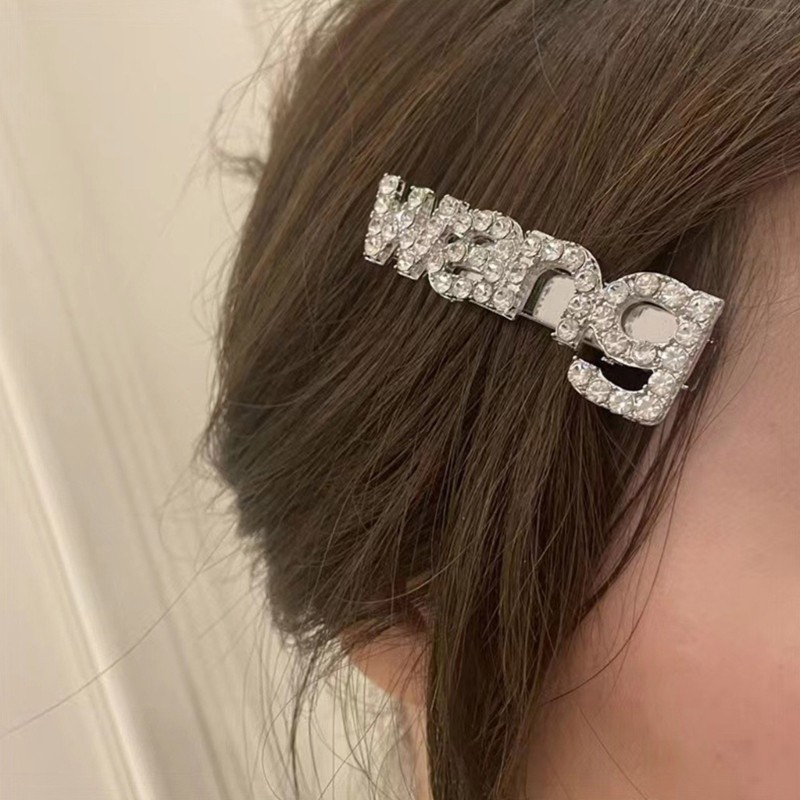 Elegant Wang Letter Shape Hairpin For Woman Cute Sweet Girly Charm Hair Clip Aesthetics Y2k