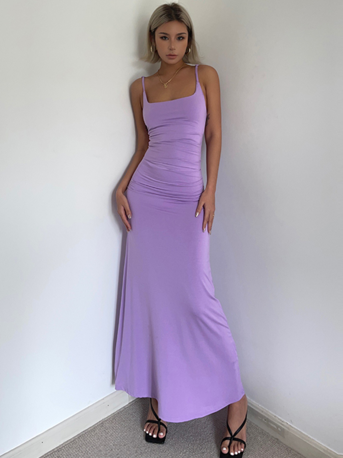 One Shoulder Slim Mermaid Prom Dress Deep V-neck Appliques Evening dress |  Babyonlinewholesale