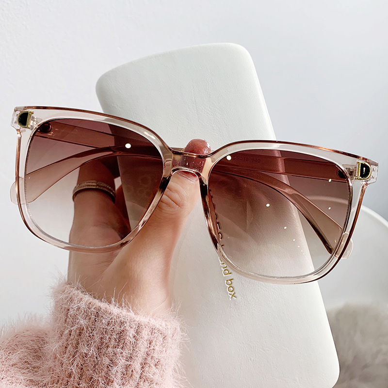 Fashion Oversized Sunglasses Woman Brand Designer Vintage Square Sun Glasses Female Big Frame Gradient Shades