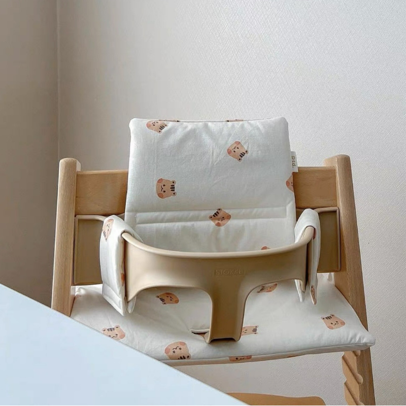 Cartoon Baby Dining Chair Seat Cushion Washable Toddler Print High Chair Cushion Support Kids Infant Feeding Accessories