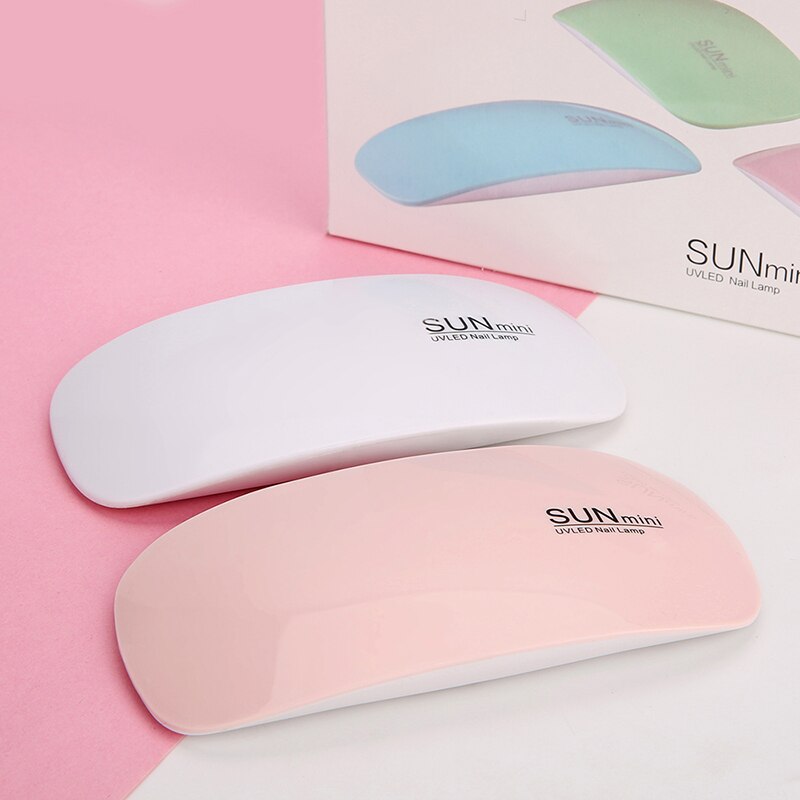 6w Mini Nail Dryer Machine Portable 6 Led Uv Manicure Lamp Home Use Nail Lamp For Drying Polish Varnish With Usb Cable