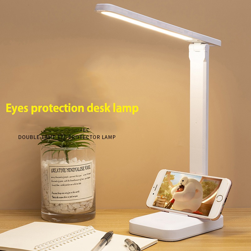 Table Lamp Eyes Protection Touch Dimmable Led Light Student Dormitory Bedroom Reading Usb Rechargable Desk Lamp