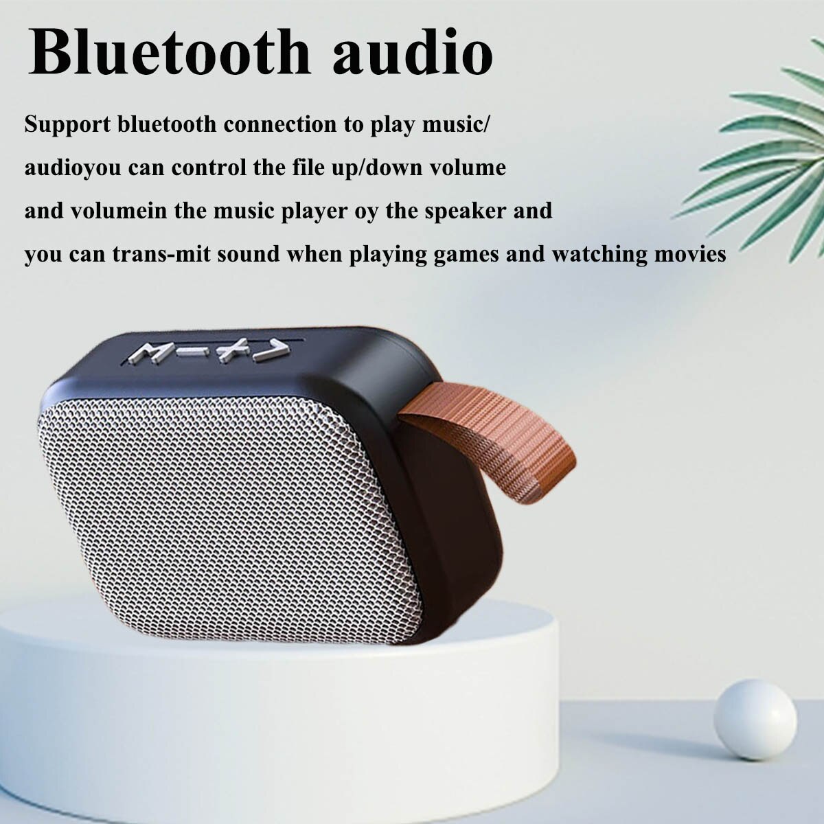 Fabric Speaker Bluetooth Wireless Connection Portable Outdoor Sports Audio Stereo Support Tf Card Mobile Phone Universal