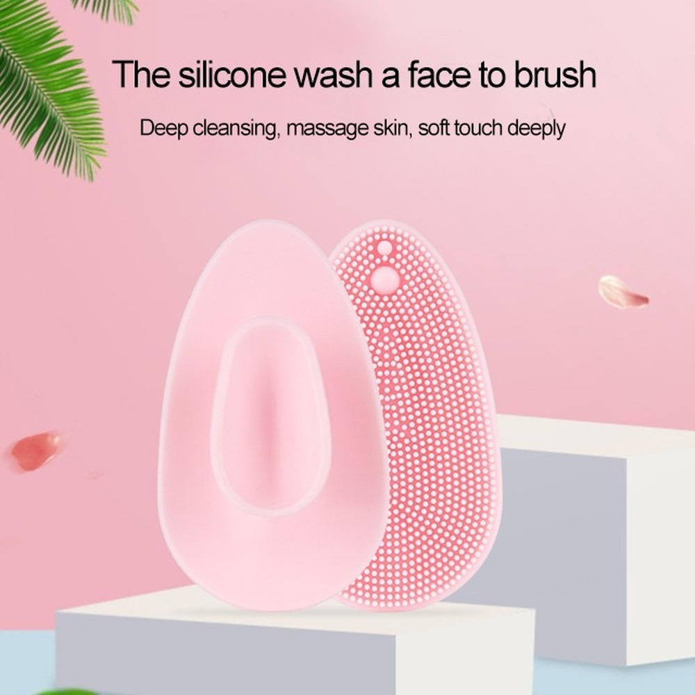Silicone Cleansing Brush Deep Pore Skin Care Facial Scrub Cleansing Tool Mini Soft Exfoliating Beauty Cleanse Facial Wash Brush