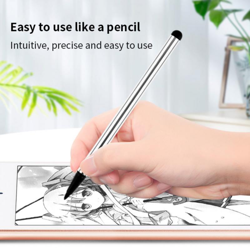 For Ipad Accessories Touch Screen Universal 2 In1 Capacitive Pen For Mobile Android Phone Smart Pencil Accessories Stylus Pen