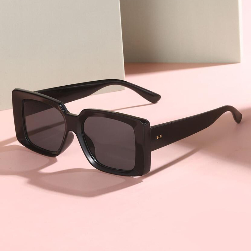 Fashion Square Women Luxury Sunglasses Retro Brand Designer Men Trending Leopard Blue Green Sun Glasses Shades Uv400