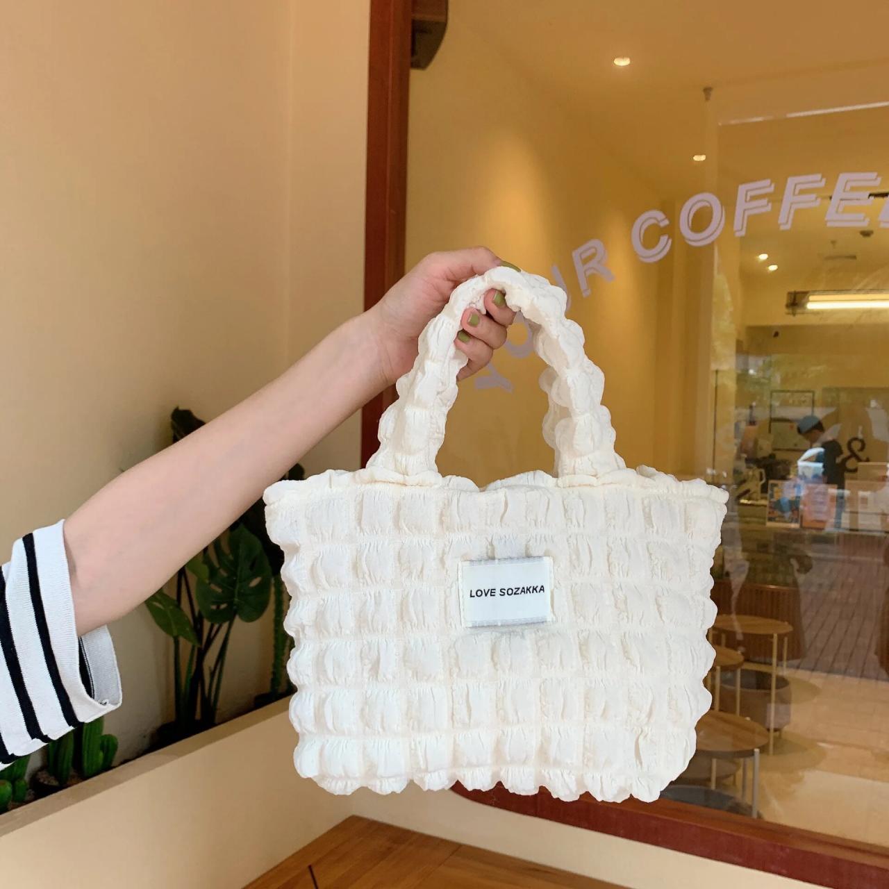 Fashion Canvas Women Tote Bags Trend Korean Small Cotton Cloth Ladies Shopper Bag Travel Designer Female Handbags Lunch Bag