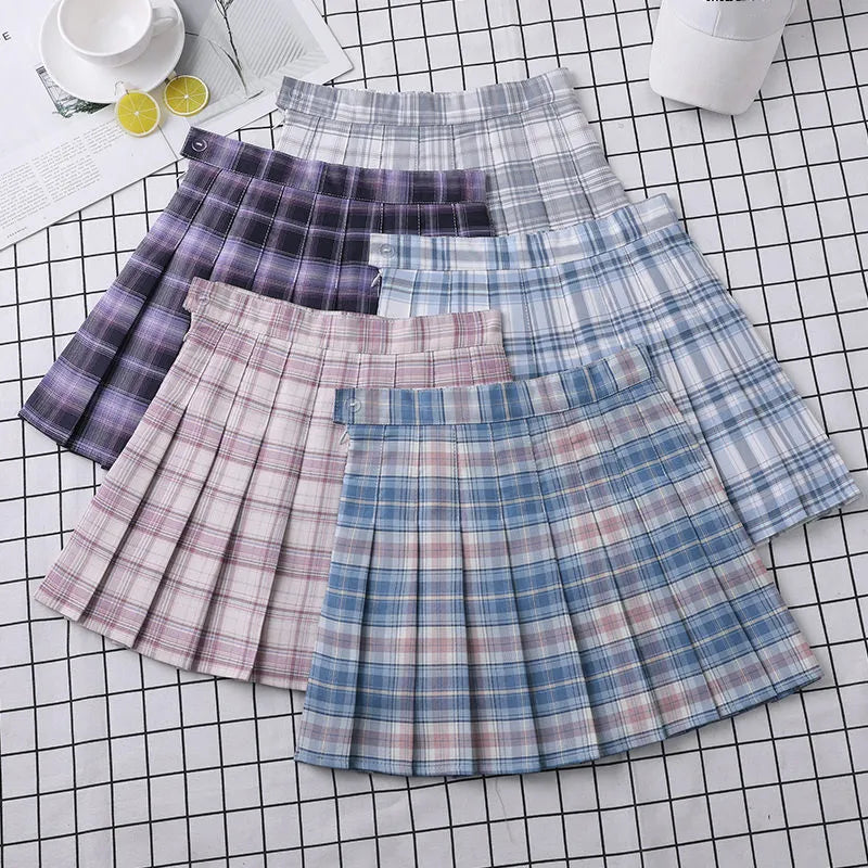 Chuu plaid pleated skirt online