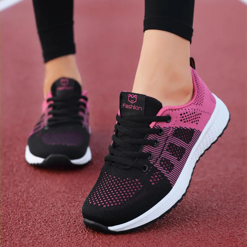 Stylish Black and Pink Sneakers Black & Neon Pink Sneaker main image 4