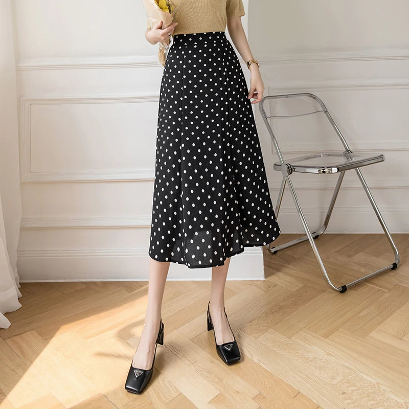 Polka Dot A-Line Skirt main image 1
