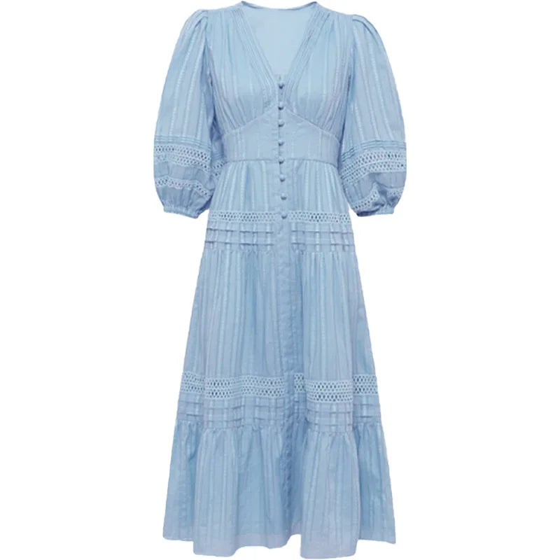 blue beach dress with sleeves Kate Middleton Belize Bohemium Holiday Dress Painted Roses Blue Floral –  opalroyaleclothing