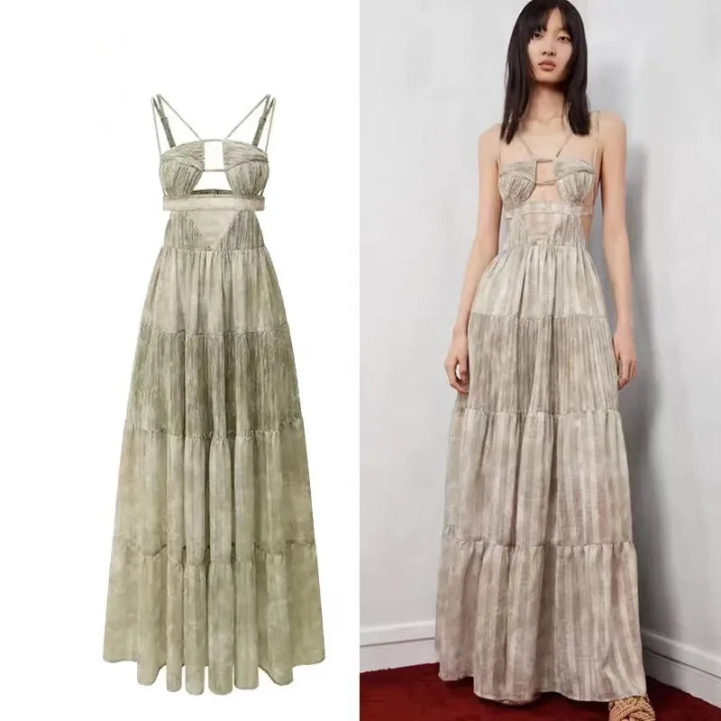 shop elegant cocktail dresses for any party PRETTYGARDEN Women's Summer Wedding Guest Dress Sleeveless Ruffle Form main image 0