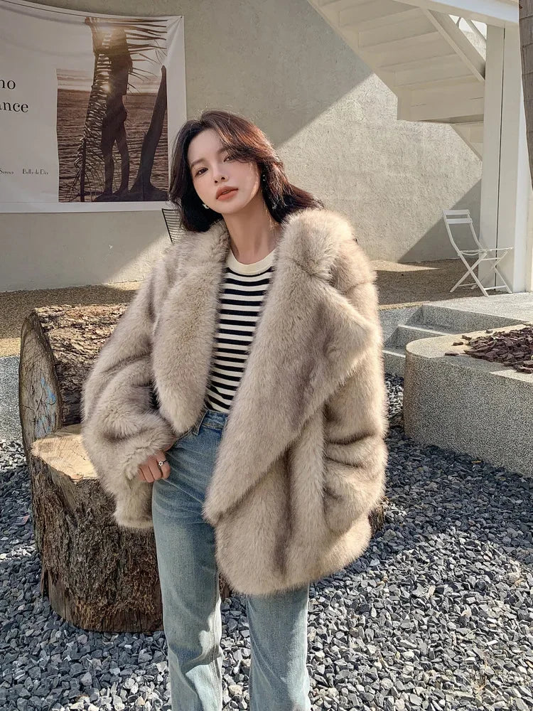 Luxurious Faux Fur Coat For Winter Fashion on Luulla
