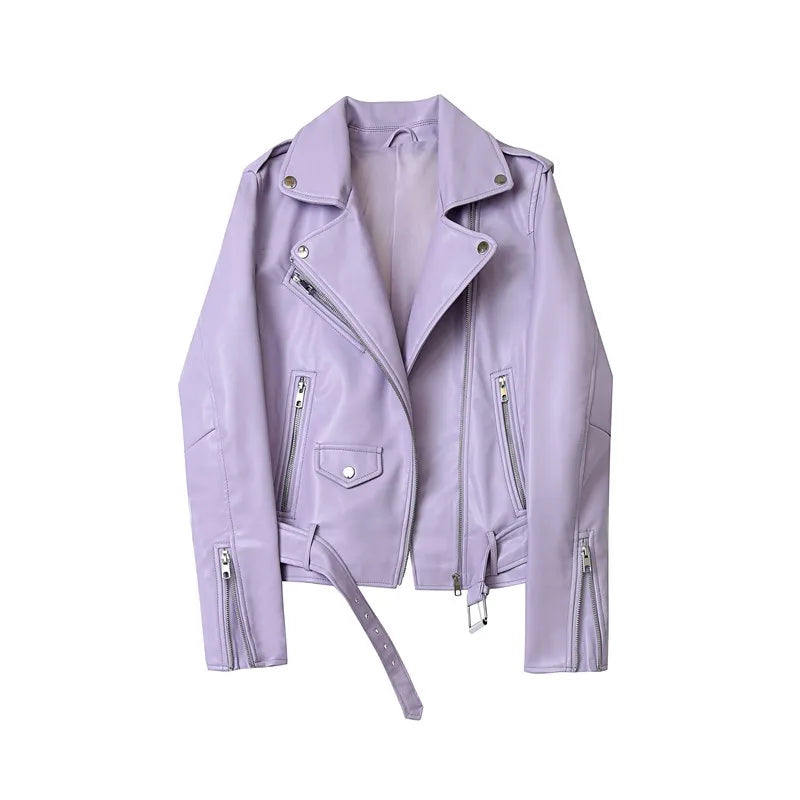 Lavender moto jacket hot sale