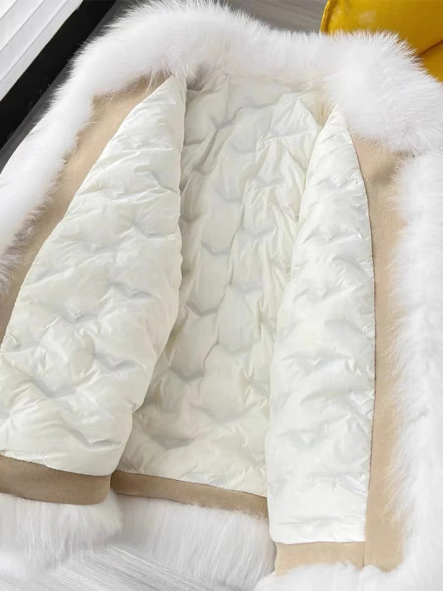 WL FAUX FUR TRIM COAT main image 1