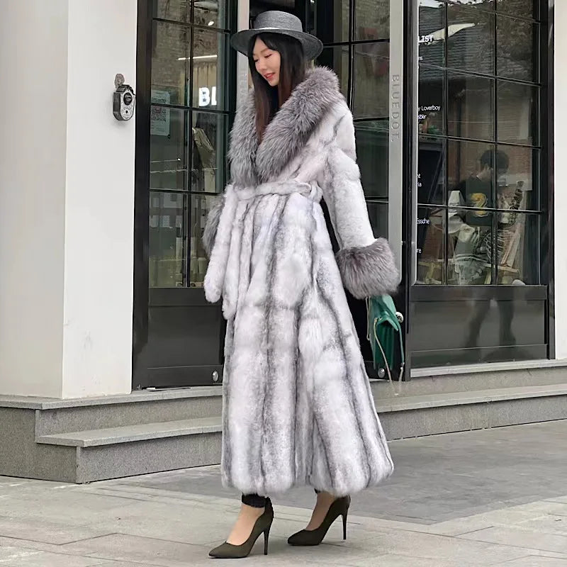 Huge faux fur coat hotsell