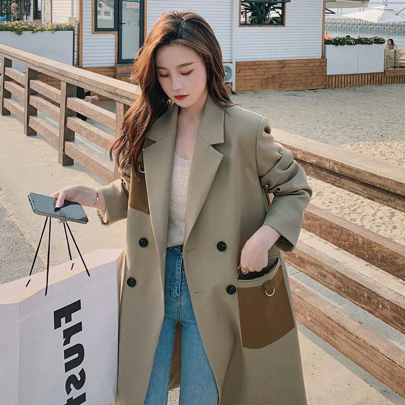 Double Breasted Coat Women Women's Double Breasted Trench Coats