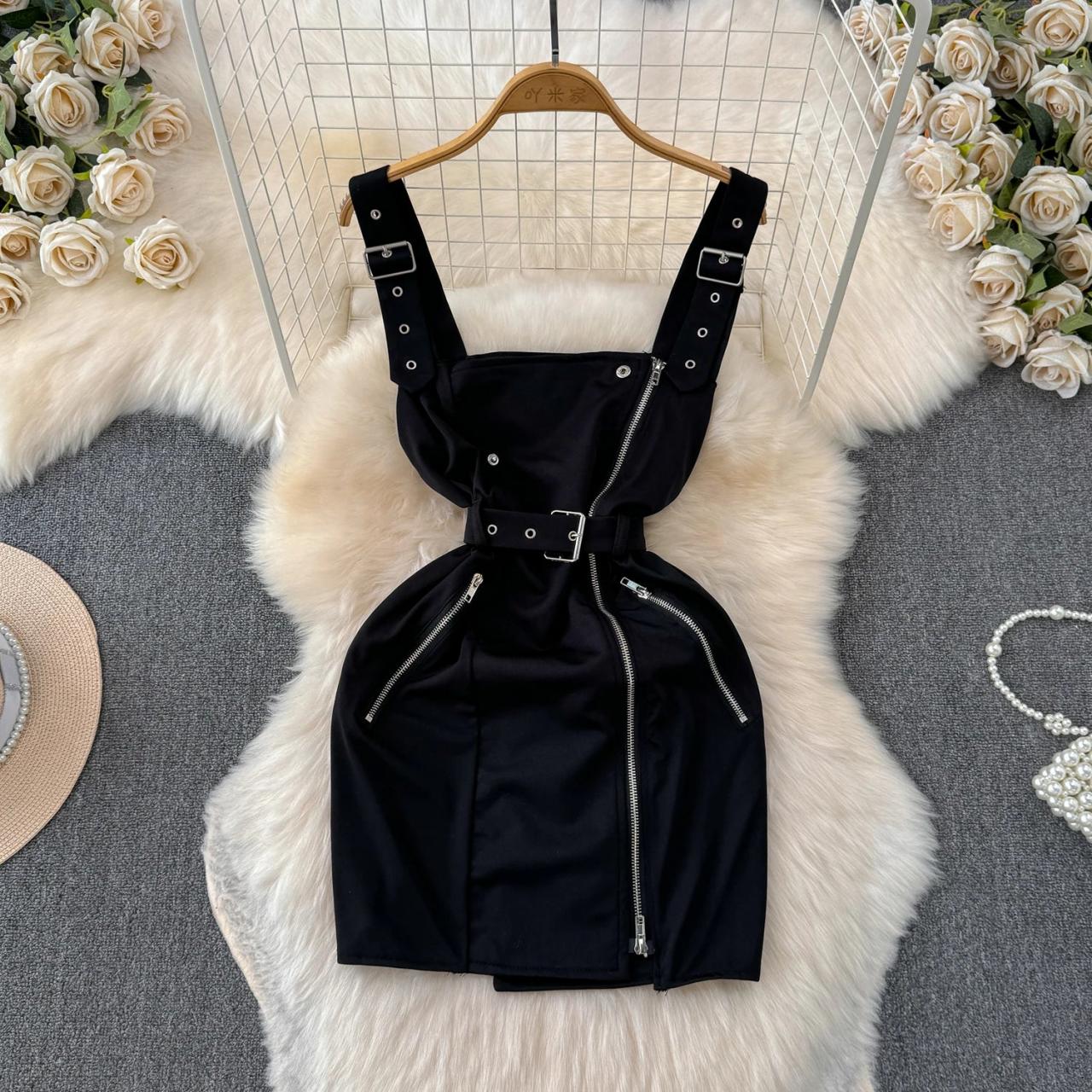 black buckle mini dress Natalia Mini Dress main image 0