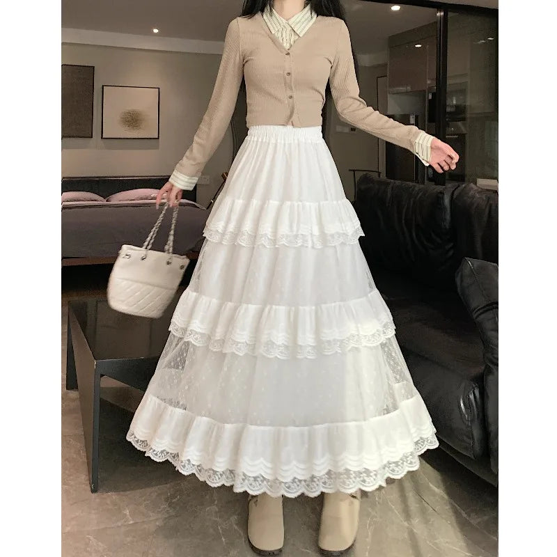 white long skirt