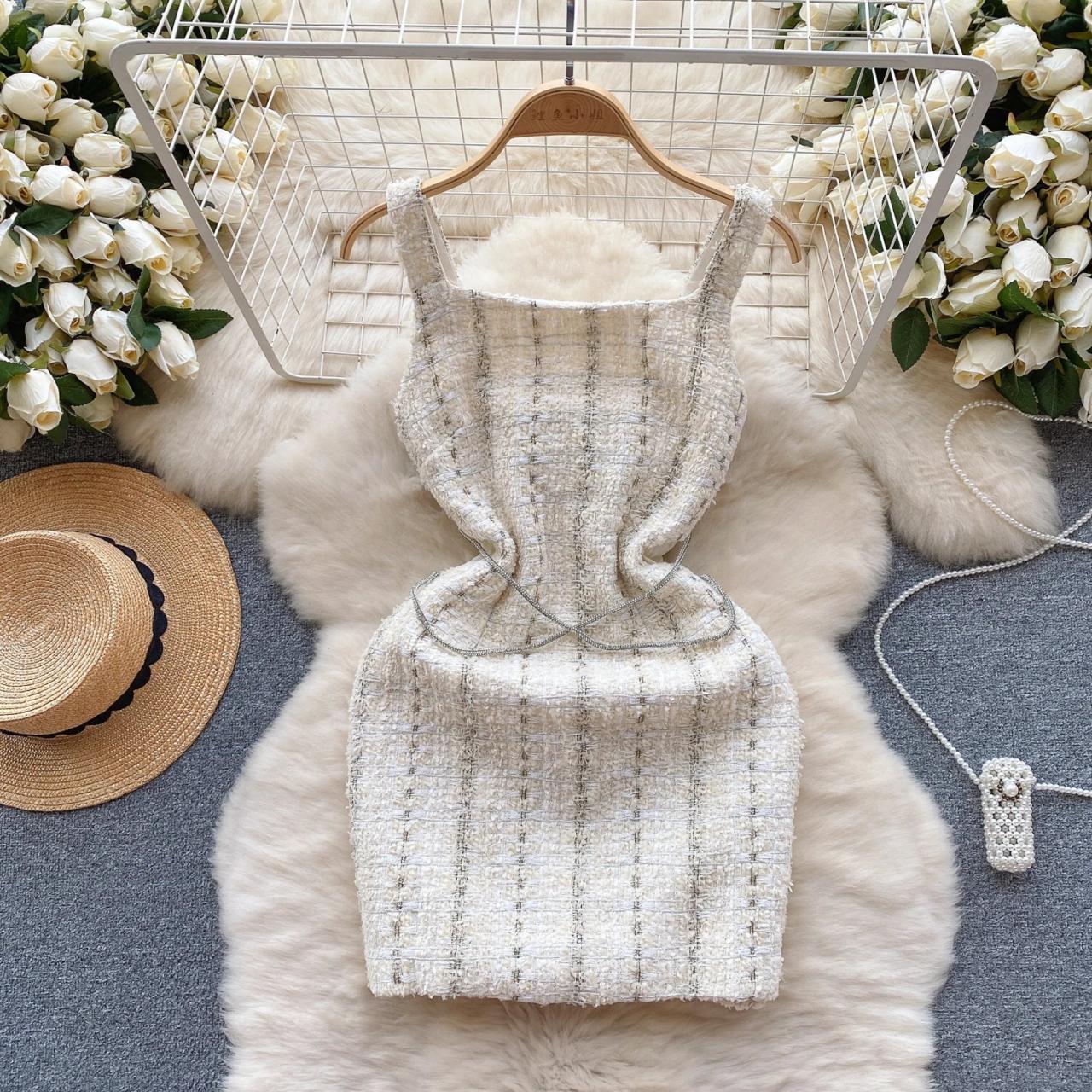 Tweed bodycon dress new arrivals