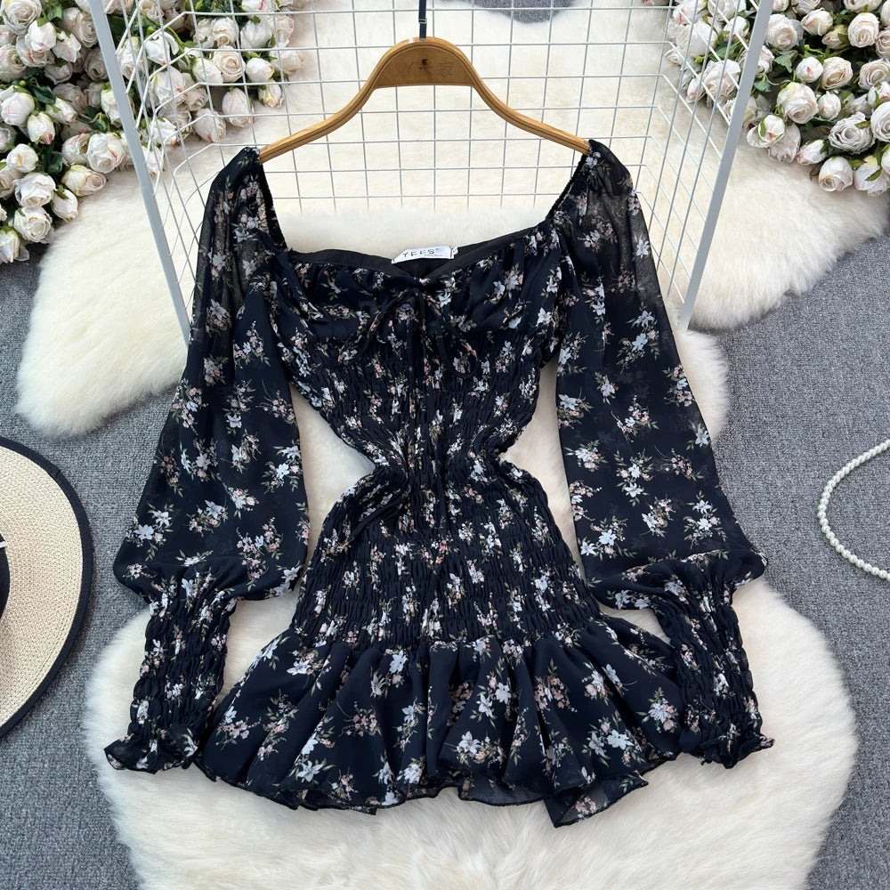 off shoulder evening dress with sleeves Elegant Off Shoulder Handmade Beading Long Sleeve Evening Dress GJE004 6 / PINK