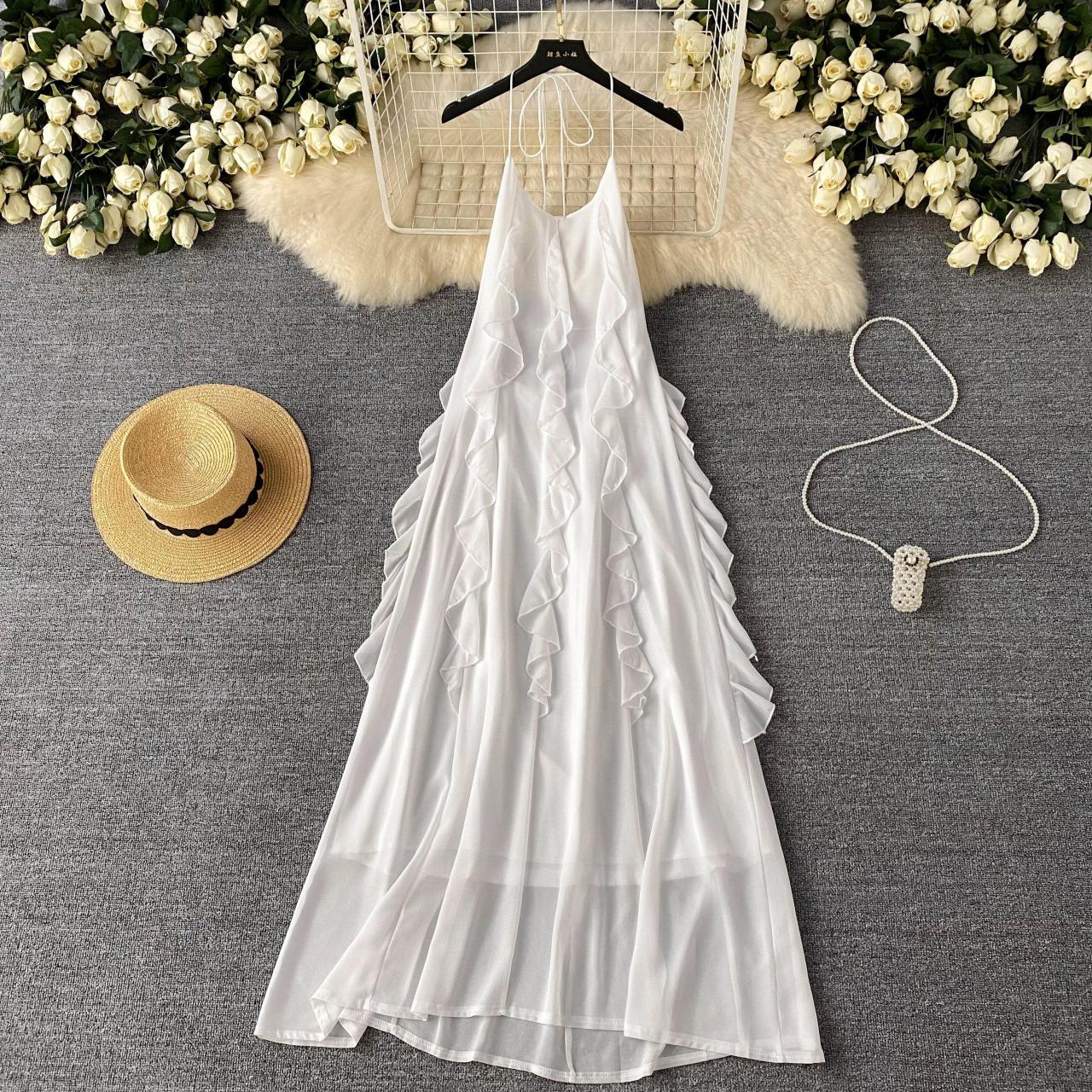 gingham halter neck dress Faithfull The Brand Marais Gingham Cedar Halter Midi Dress main image 1