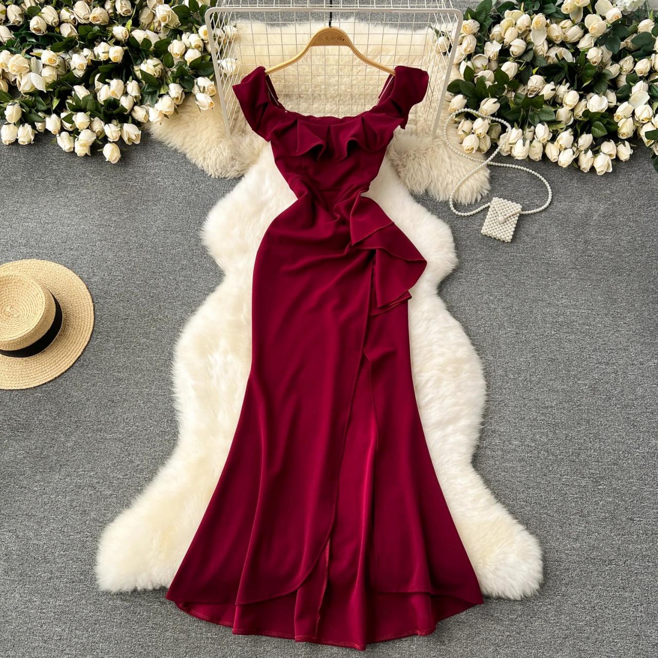 strapless open back dress Modern Illusion Lace Corset Spaghetti Strap Floor-Length Bridal Dress