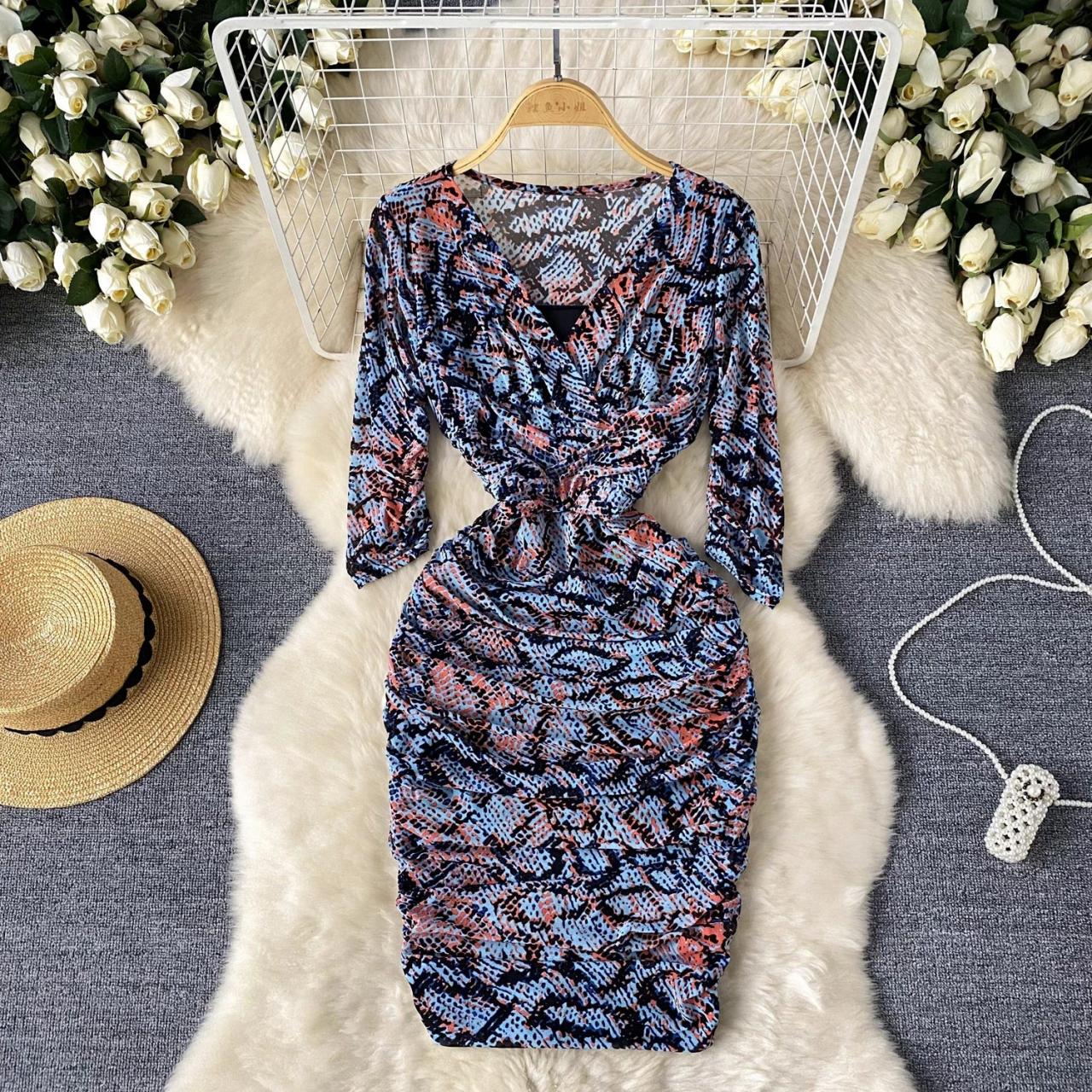 snake print bodycon midi dress Peekaboo Color Snake Print Bodycon Midi Dress