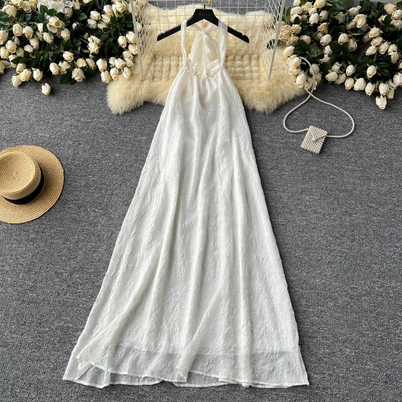 Womens halter maxi dress cheap