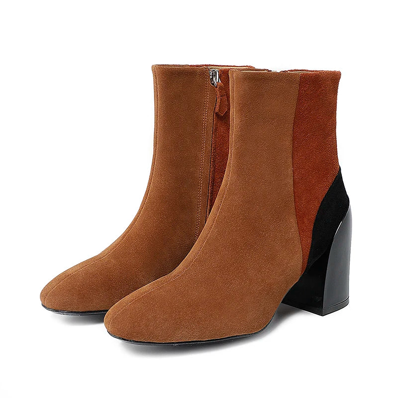 Tri color booties cheap