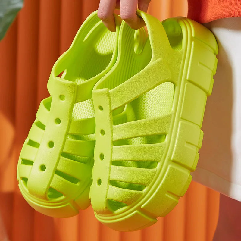 Neon chunky sandals shop