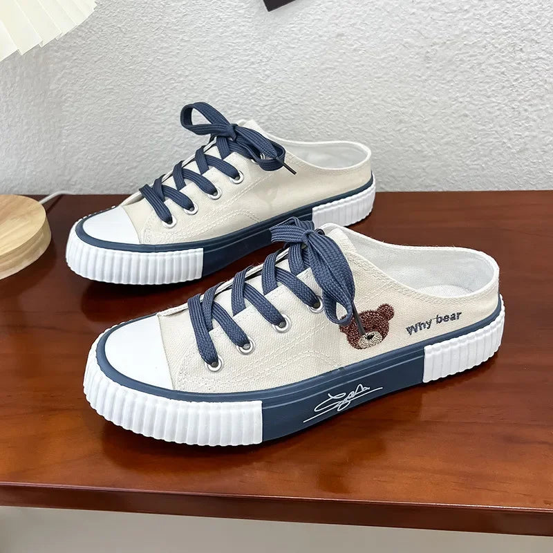 Cute canvas sneakers top