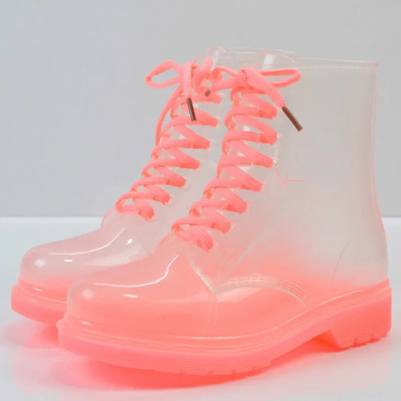 Translucent boots on sale