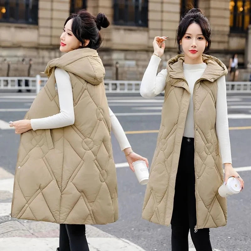 Best beige puffer vest womens Online