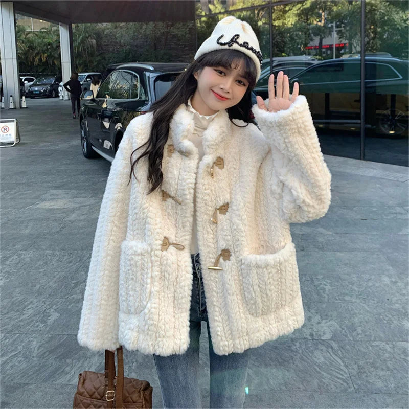 Teddy coat with pockets outlet