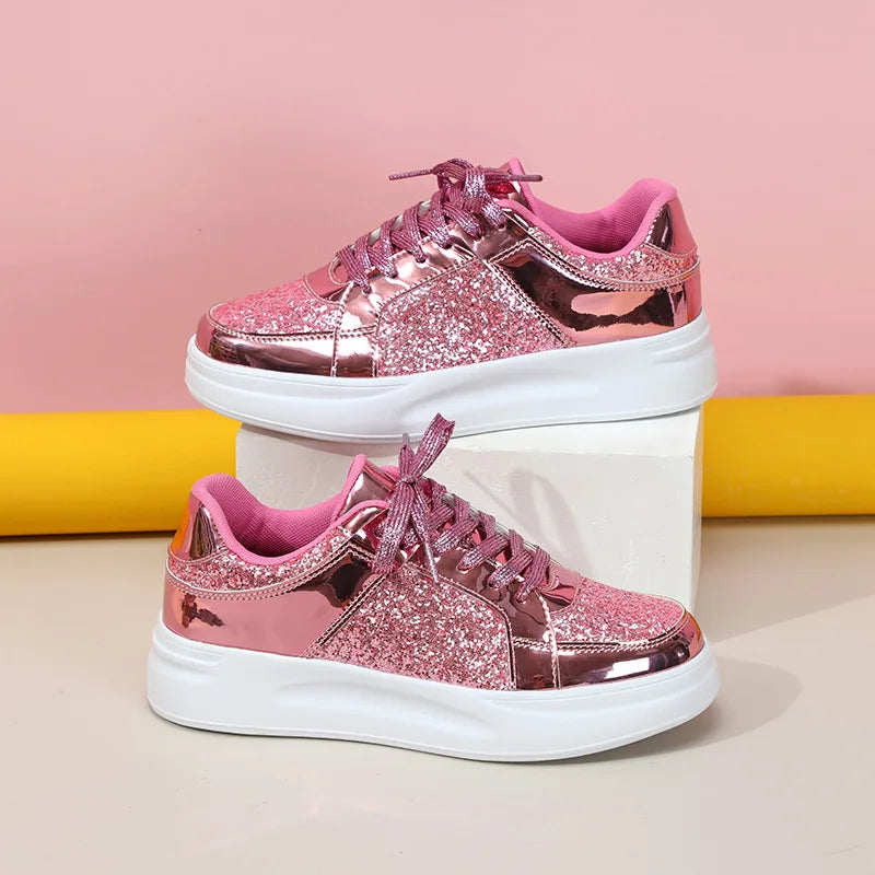 Sneaker rosa metallic 2025