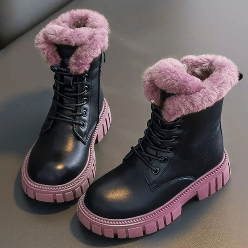 Pink fur boots womens online