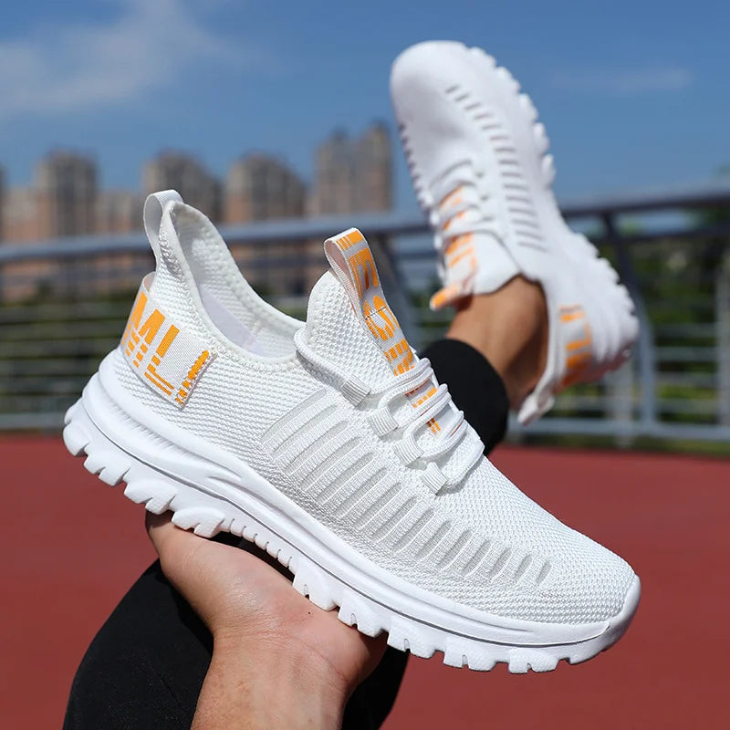 Cushioned white sneakers discount