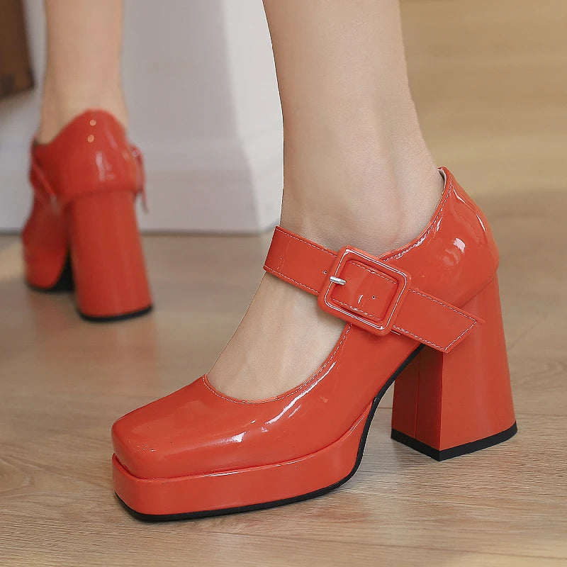 Retro chunky heels cheap