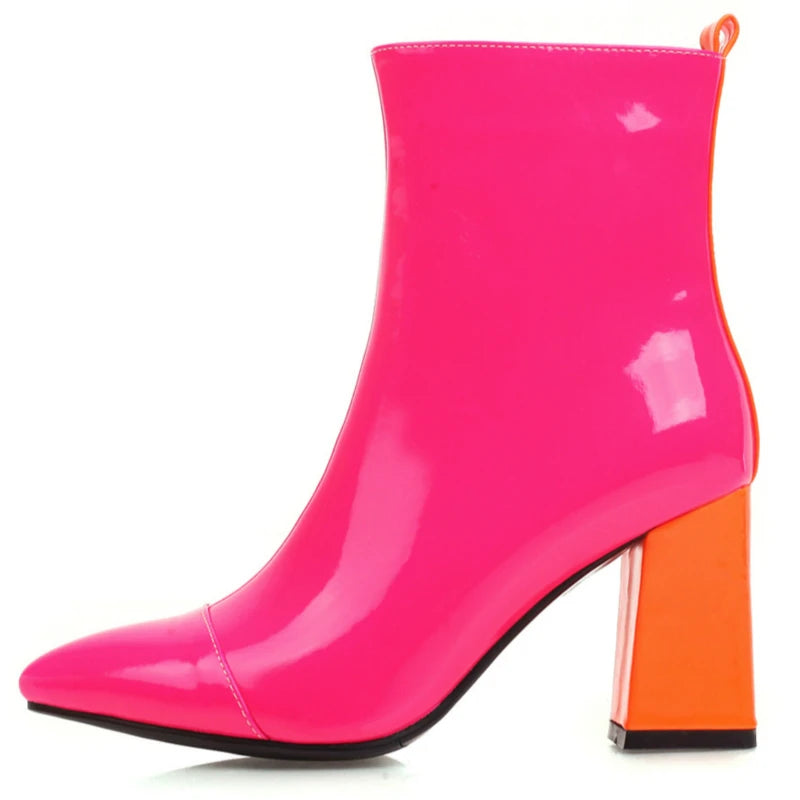 Bright pink boots shop