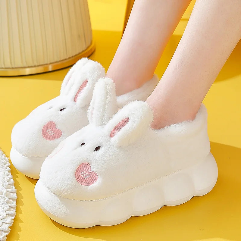 White bunny slippers 2025
