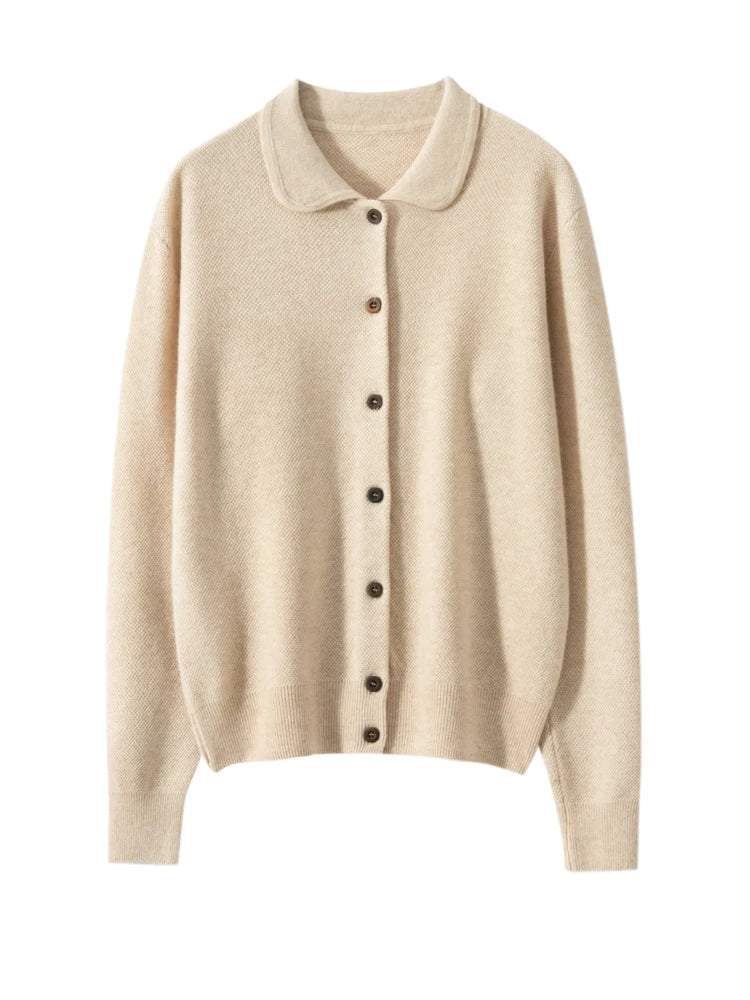 Cozy Red Button-up Cardigan With Soft Fabric on Luulla